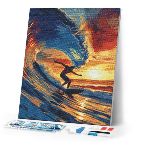 Diamond Painting - Big Wave Surfing