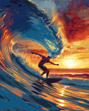 Load image into Gallery viewer, Diamond Painting - Big Wave Surfing