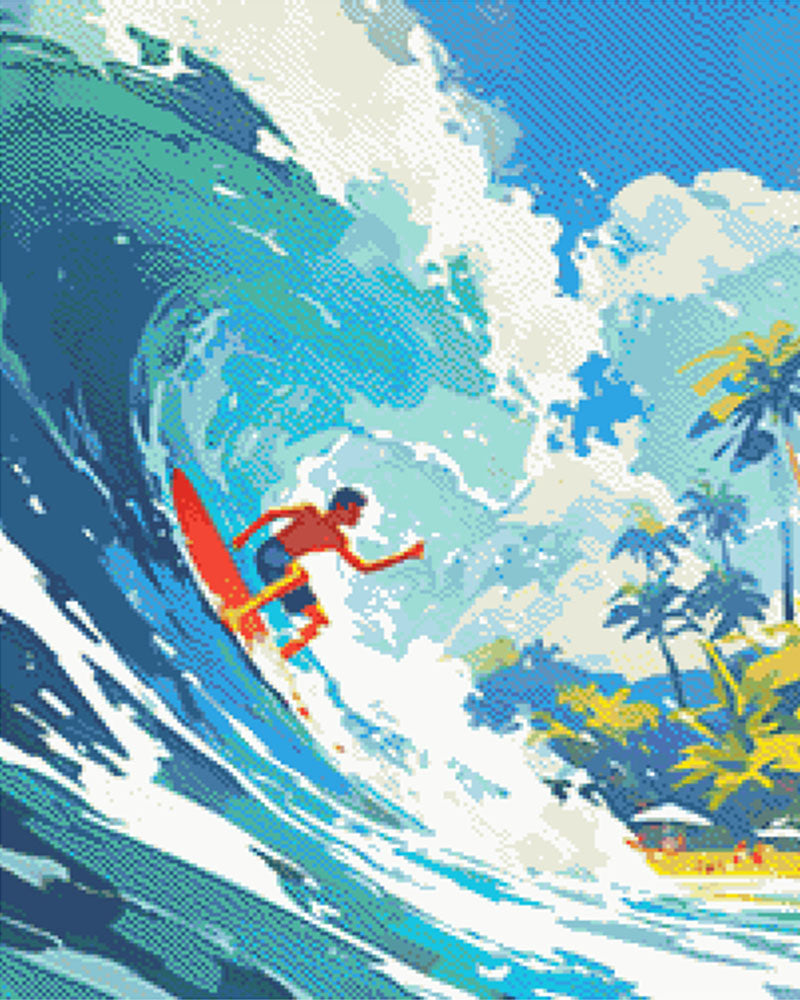 Diamond Painting - Surfing in Hawaii