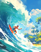 Load image into Gallery viewer, Diamond Painting - Surfing in Hawaii