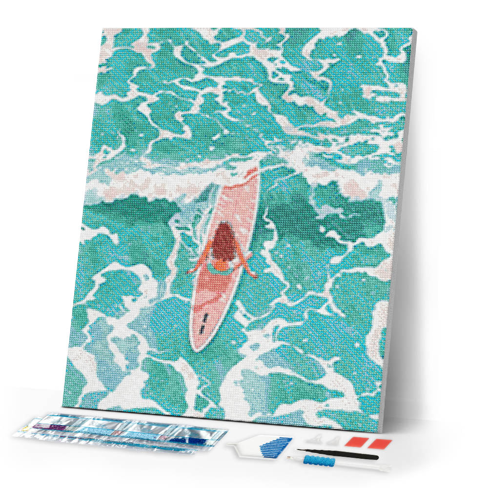 Diamond Painting - Girl Amidst the Waves