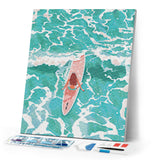 Diamond Painting - Girl Amidst the Waves