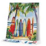 Diamond Painting - Colorful Surfboards