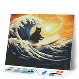 Diamond Painting - The Great Wave of the Black Cat