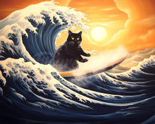 Load image into Gallery viewer, Diamond Painting - The Great Wave of the Black Cat