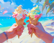 Load image into Gallery viewer, Diamond Painting - Beachside Ice Cream