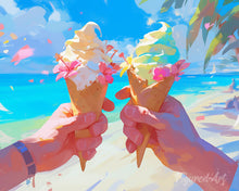 Load image into Gallery viewer, Diamond Painting - Beachside Ice Cream