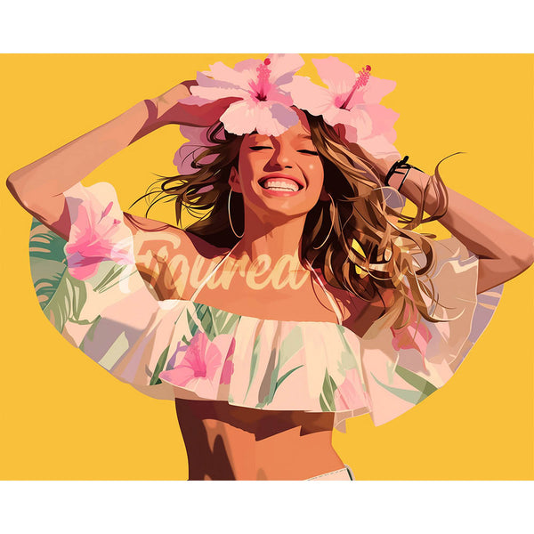 Diamond Painting - Joyful Girl