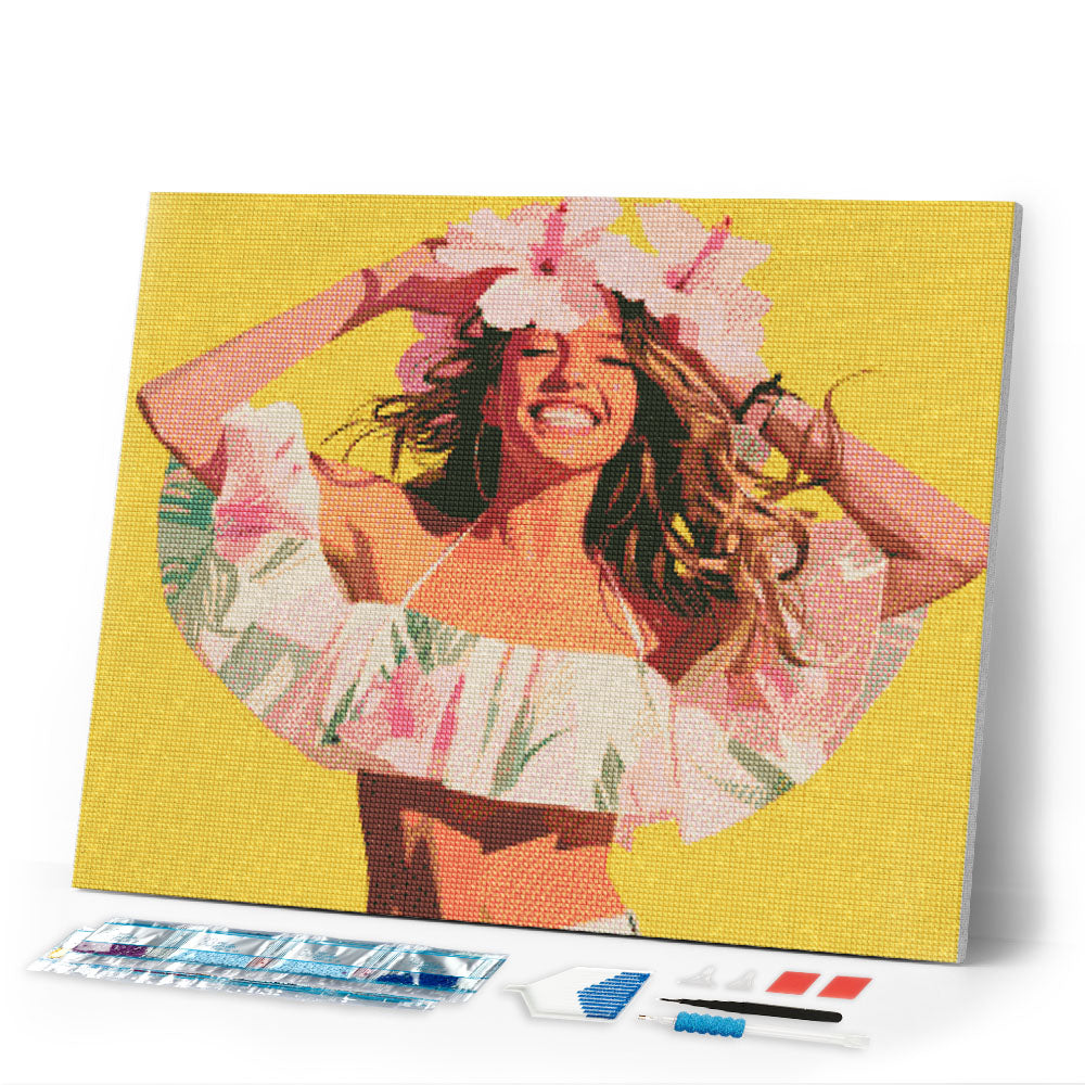 Diamond Painting - Joyful Girl