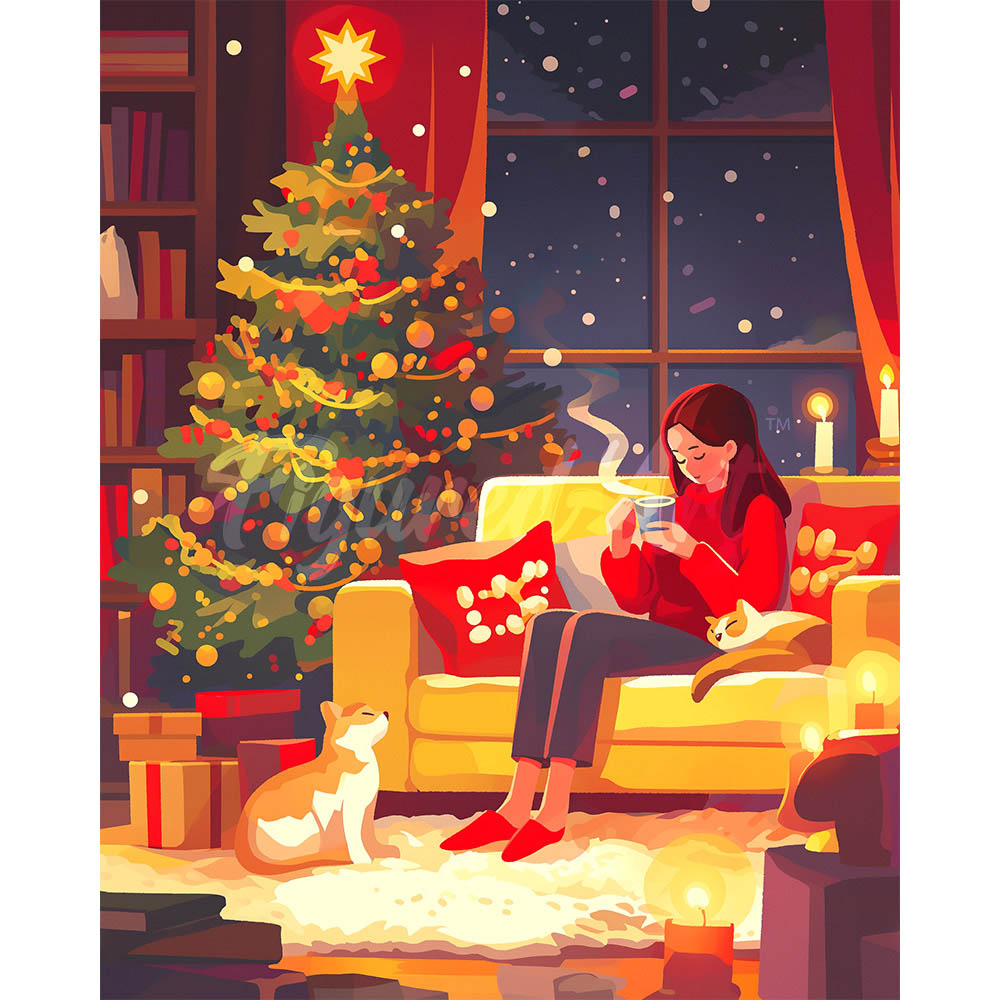 Diamond Painting - Festive Evening Retreat