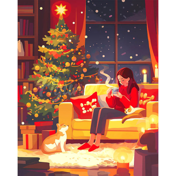 Diamond Painting - Festive Evening Retreat