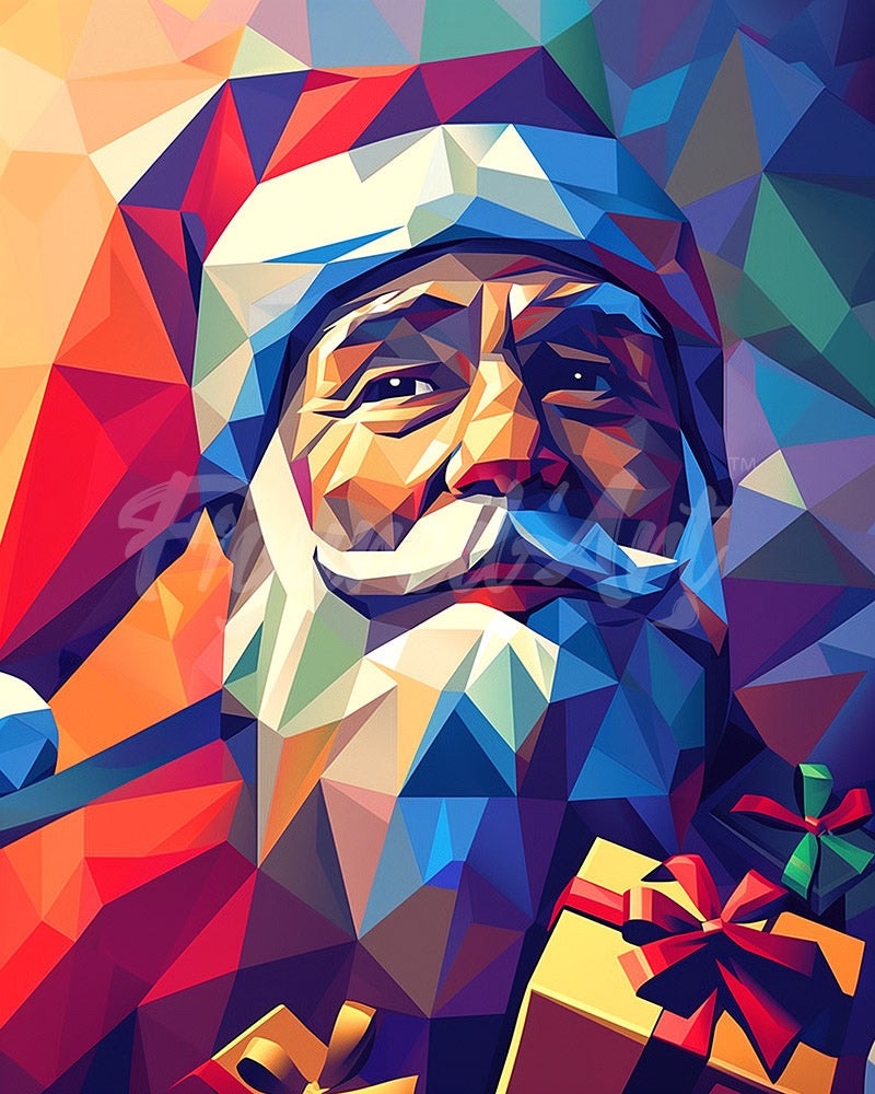 Diamond Painting - Polygon Santa