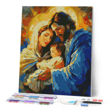 Load image into Gallery viewer, Diamond Painting - Holy Family canvas already framed