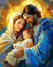 Load image into Gallery viewer, Diamond Painting - Holy Family canvas already framed