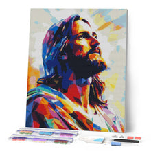 Load image into Gallery viewer, Diamond Painting - Jesus' Radiant Glory canvas already framed