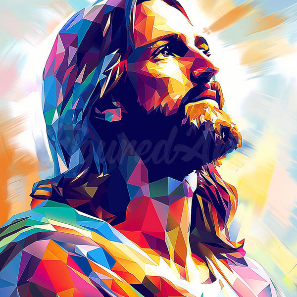 Diamond Painting - Jesus' Radiant Glory canvas already framed