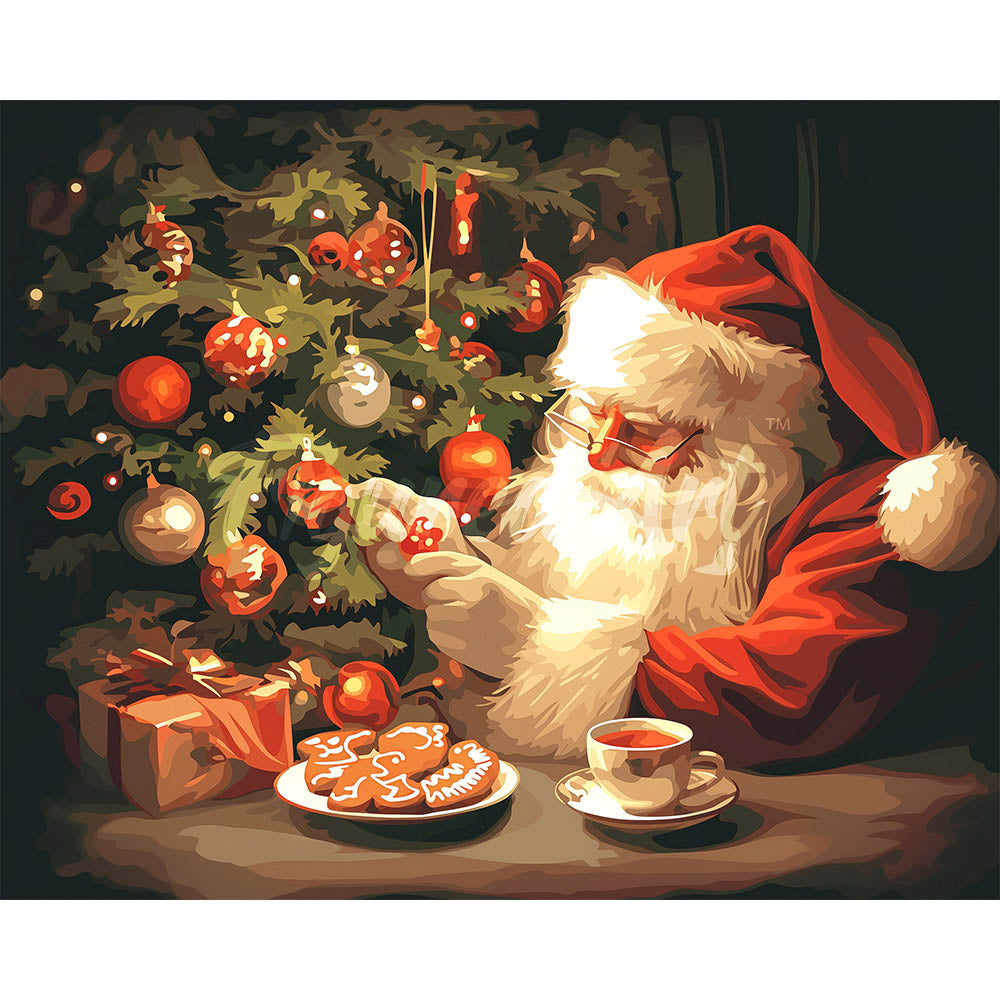Diamond Painting - Jolly Santa's Evening