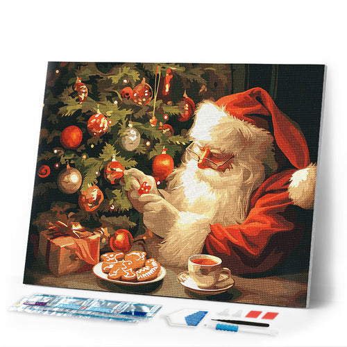 Diamond Painting - Jolly Santa's Evening