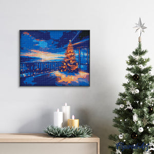 Diamond Painting - Twinkling Christmas Terrace