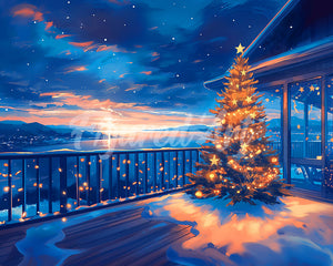 Diamond Painting - Twinkling Christmas Terrace