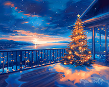 Load image into Gallery viewer, Diamond Painting - Twinkling Christmas Terrace