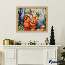 Load image into Gallery viewer, Diamond Painting - Christmas Woodland Friends