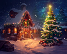 Load image into Gallery viewer, Diamond Painting - Snowy Christmas Cottage