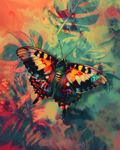 Diamond Painting - Sunset Moth Butterfly and Colors