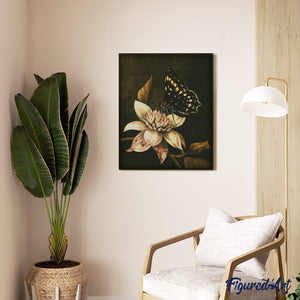 Diamond Painting - Mormon Butterfly and Flower