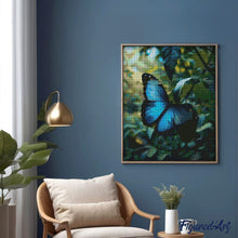 Load image into Gallery viewer, Diamond Painting - Blue Morpho Butterfly