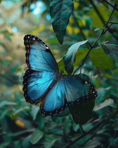 Diamond Painting - Blue Morpho Butterfly