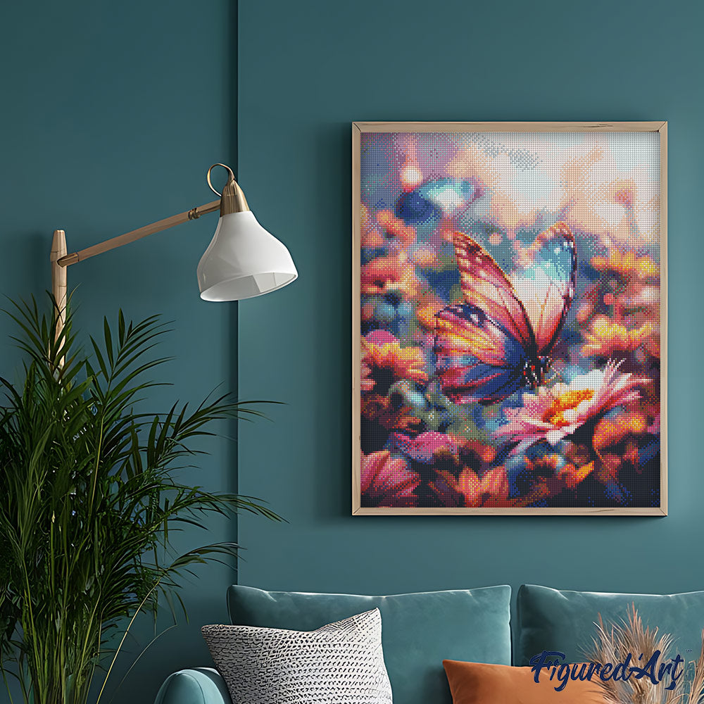 Diamond Painting - Foraging Butterfly