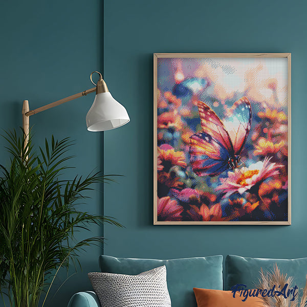 Diamond Painting - Foraging Butterfly