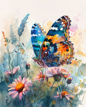 Load image into Gallery viewer, Diamond Painting - Butterfly and Flowers