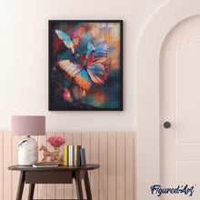 Load image into Gallery viewer, Diamond Painting - Vibrant Butterflies