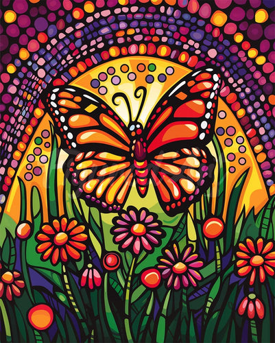 Diamond Painting - Mosaic Butterfly