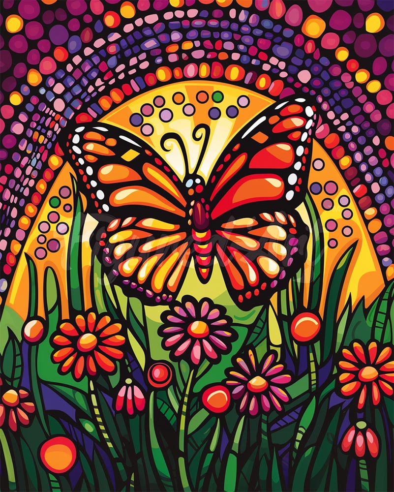 Diamond Painting - Mosaic Butterfly