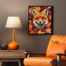 Load image into Gallery viewer, Diamond Painting - Fox in Fall Leaves