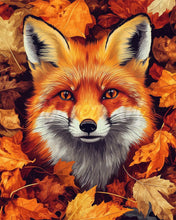 Load image into Gallery viewer, Diamond Painting - Fox in Fall Leaves