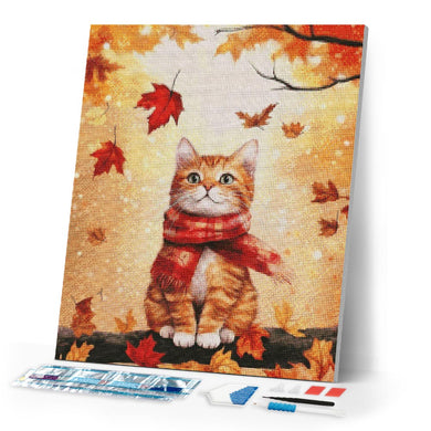 Diamond Painting - Cozy Fall Cat