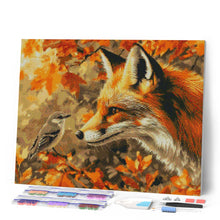 Load image into Gallery viewer, Diamond Painting - Fox and Bird in Fall