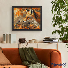 Load image into Gallery viewer, Diamond Painting - Fox and Bird in Fall