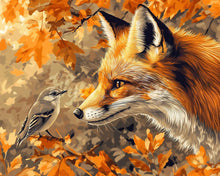 Load image into Gallery viewer, Diamond Painting - Fox and Bird in Fall