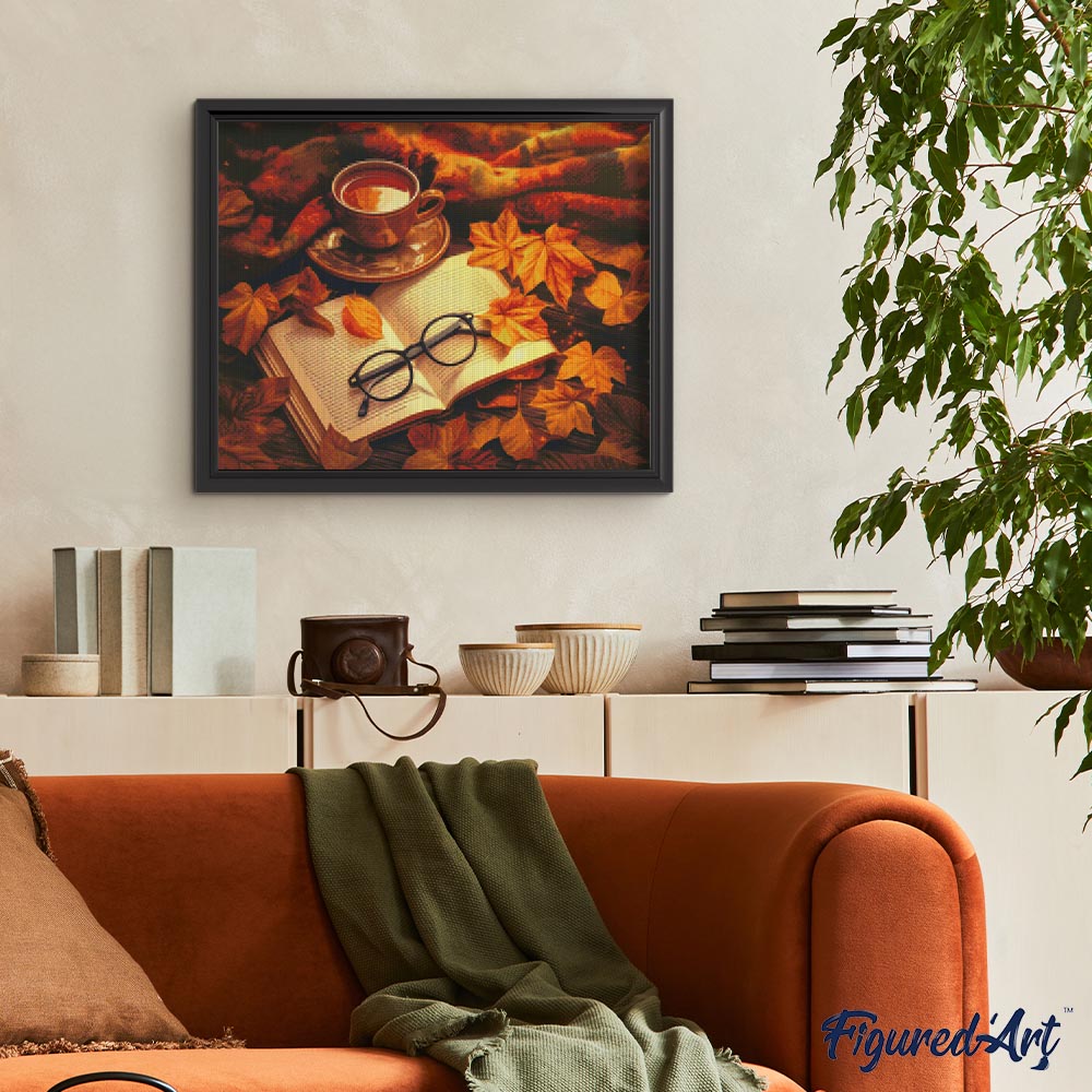 Diamond Painting - Fall Tea and Book