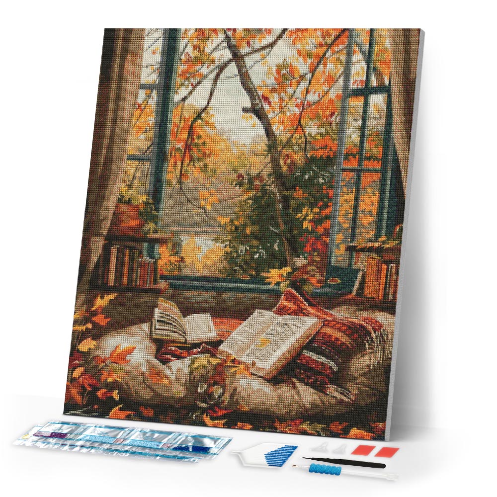 Diamond Painting - Cozy Fall Reading – Figured'Art