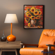 Load image into Gallery viewer, Diamond Painting - Sunflowers in Fall Vase