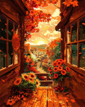 Load image into Gallery viewer, Diamond Painting - Fall Balcony View