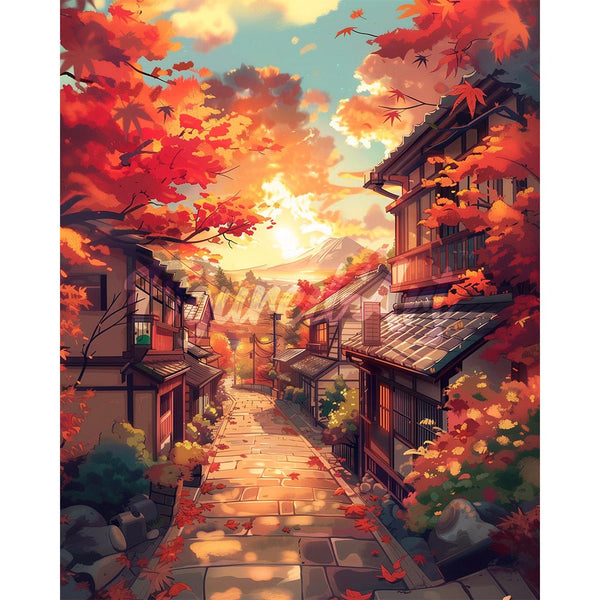 Diamond Painting - Fall Street in Kyoto