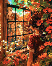 Load image into Gallery viewer, Diamond Painting - Window View of Fall