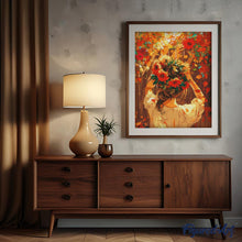 Load image into Gallery viewer, Diamond Painting - Girl with Fall Wreath